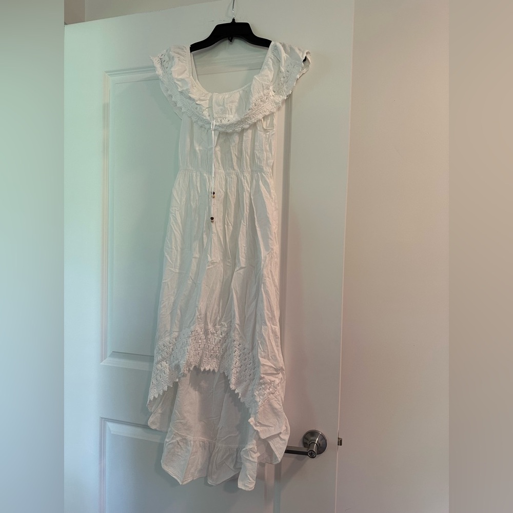SeaSpice White high low Cover Up size L